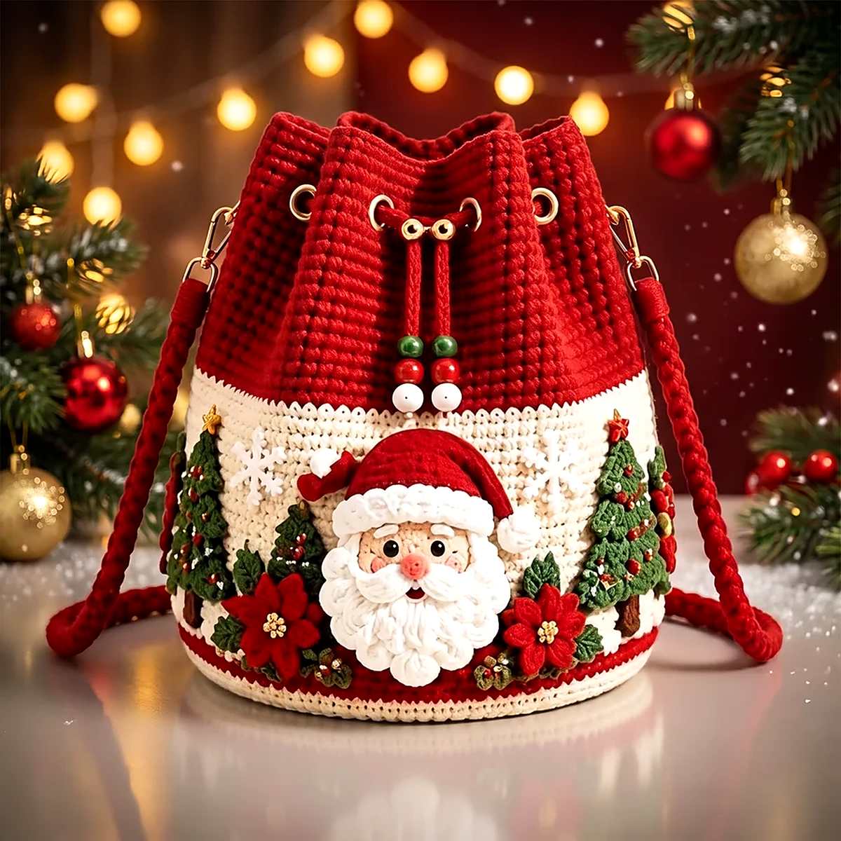 Christmas Bucket Bag