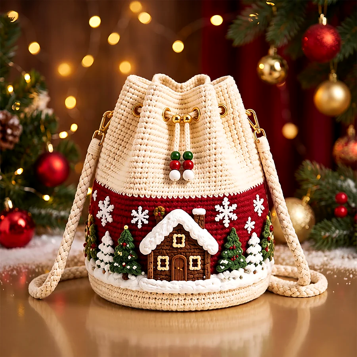 Christmas Bucket Bag
